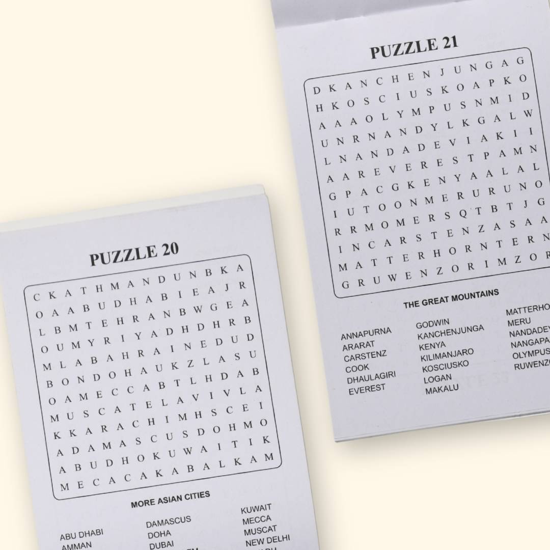 Word Search Pads