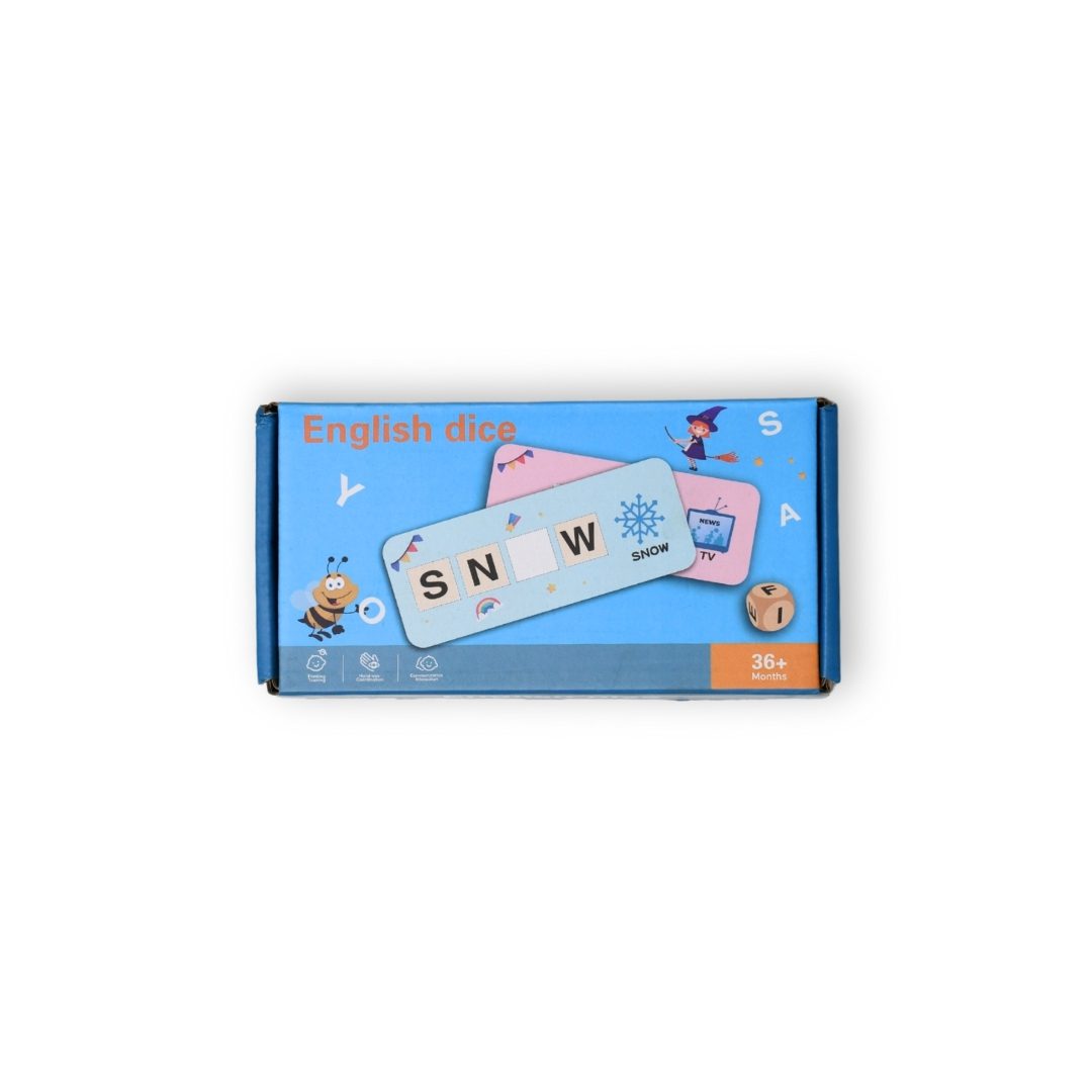 English dice word learning game