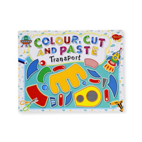Colour& Cut-and-Paste Activity Book For Kids (Cartoons, Shapes & More ...