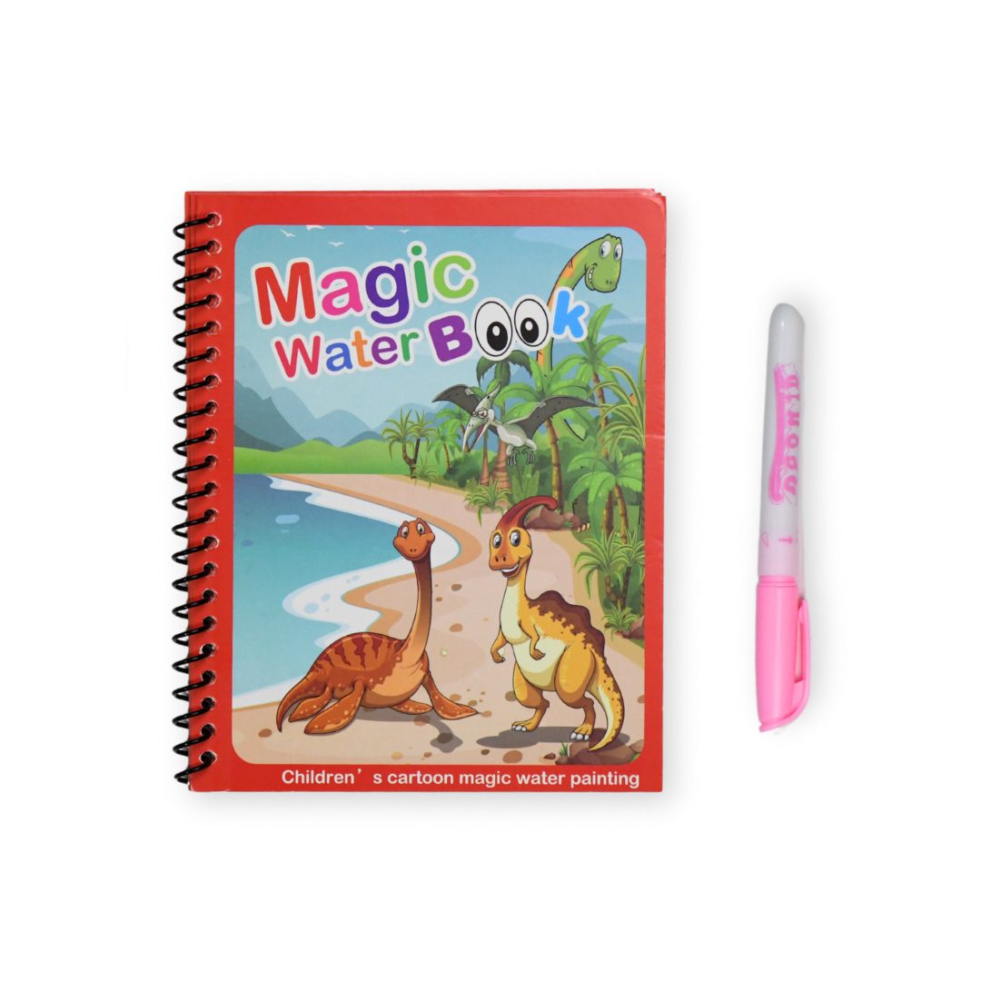 Reusable Magic Water Book for Kids comes with refillable brush