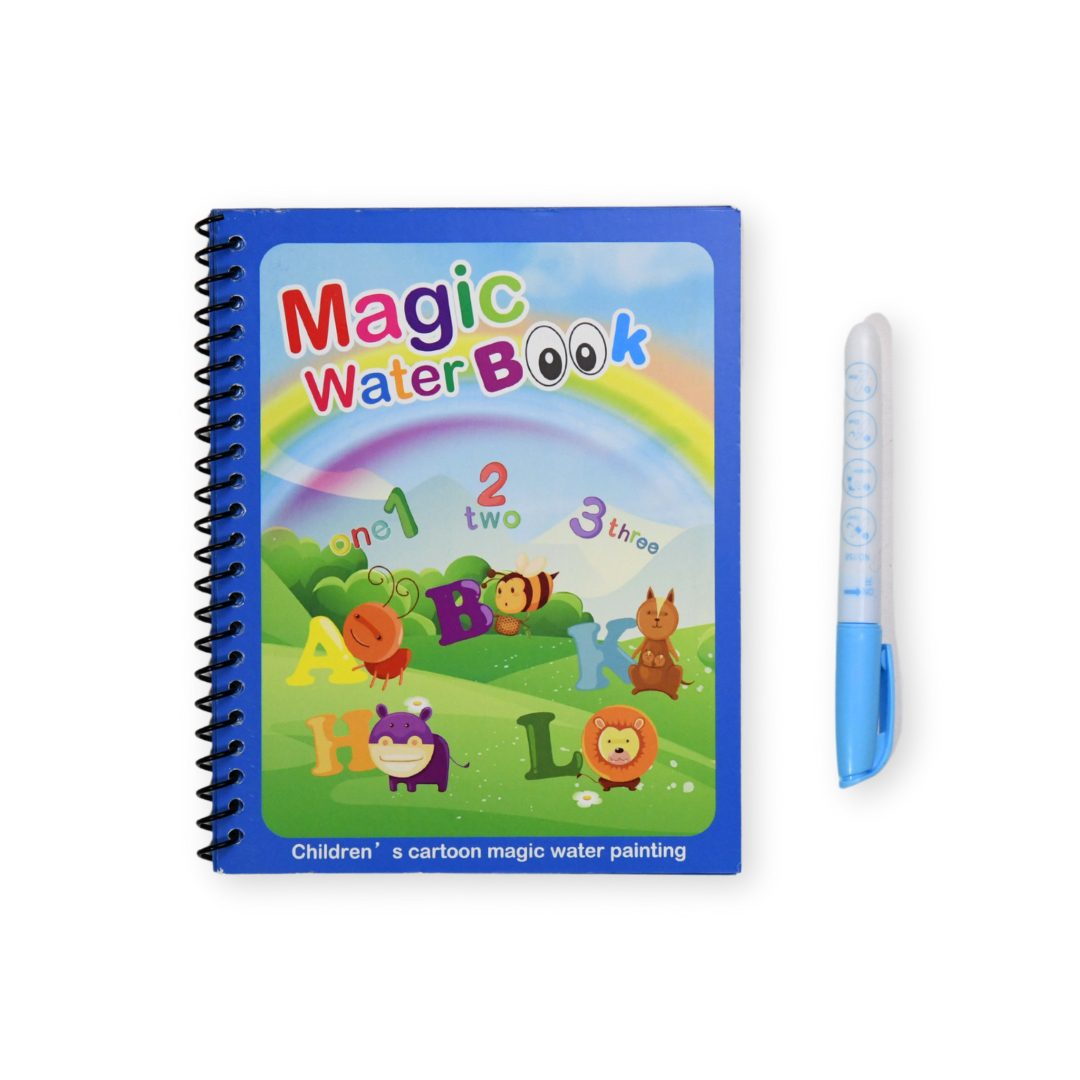 Reusable Magic Water Book for Kids comes with refillable brush