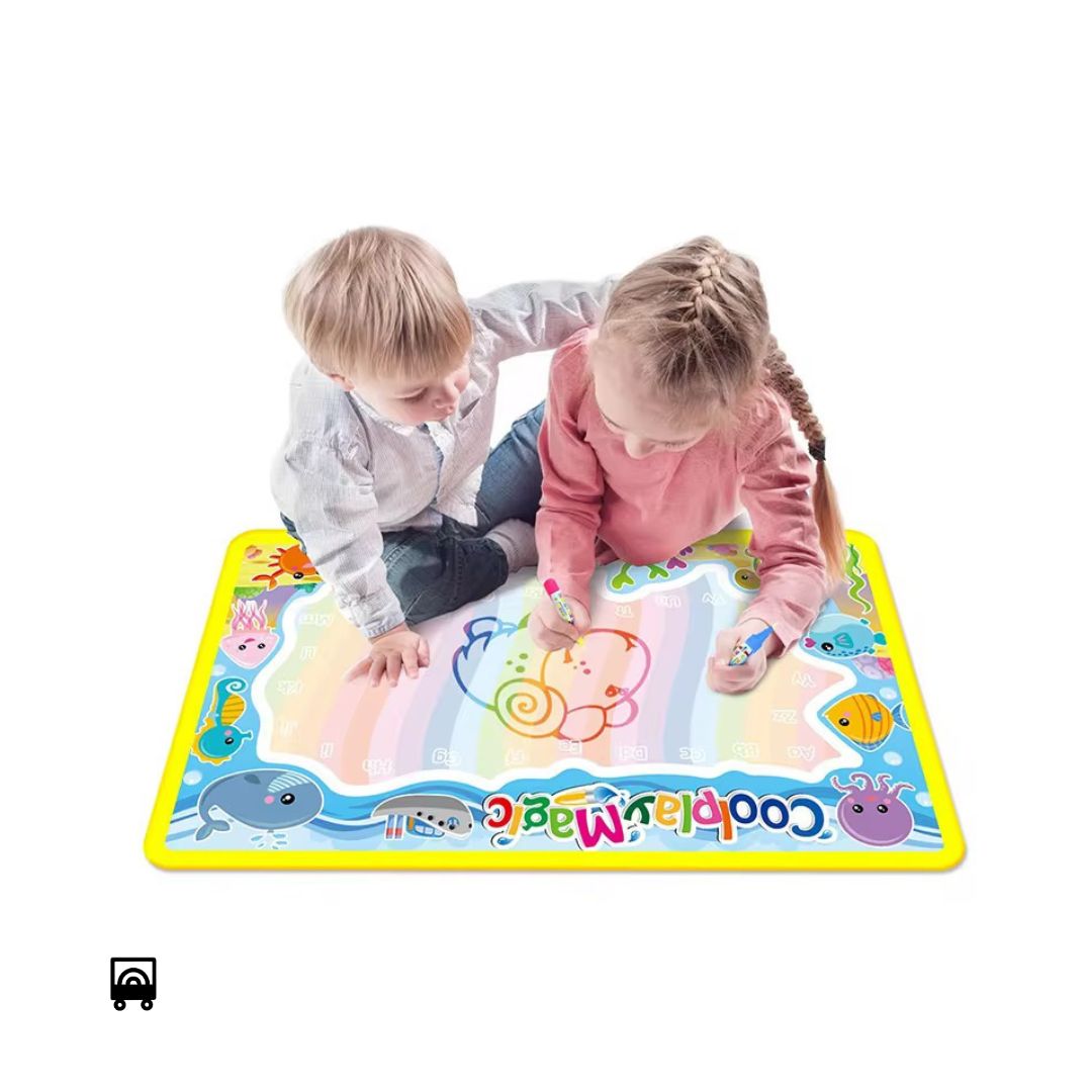 Magic Water Drawing Mat Reusable Colour Doodle Canvas (59 — 36 cm)