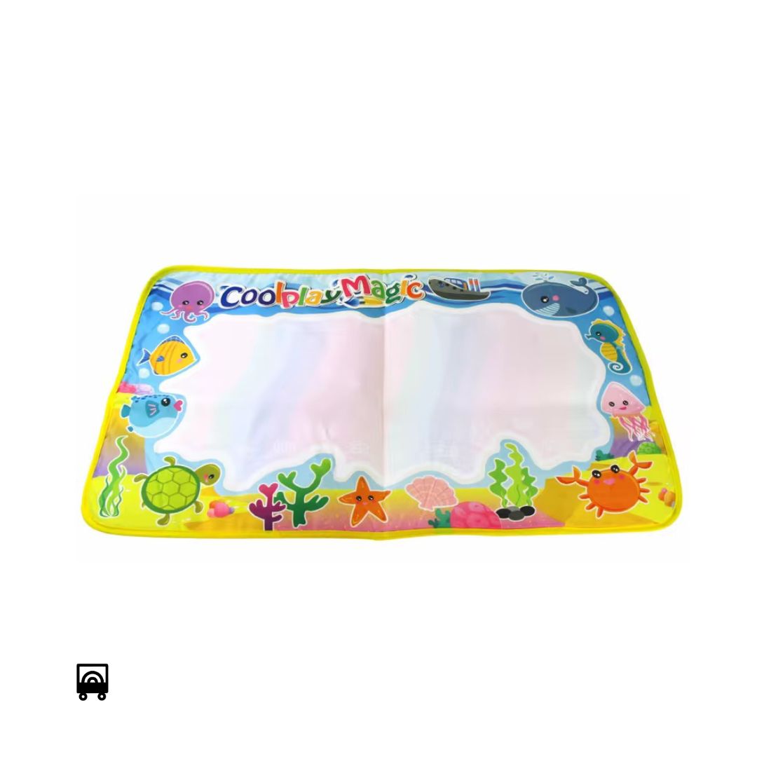 Magic Water Drawing Mat Reusable Colour Doodle Canvas (59 — 36 cm)