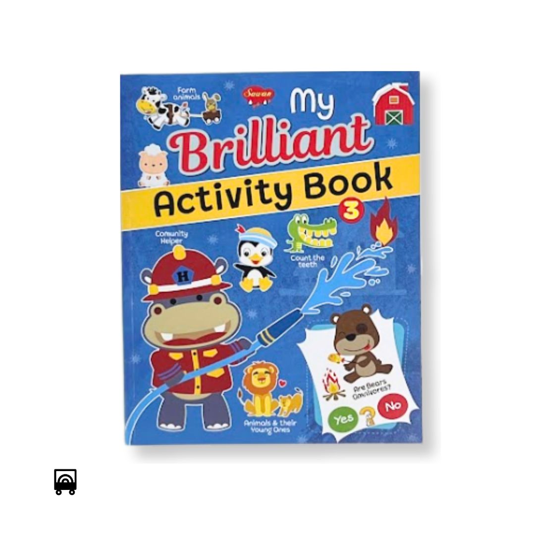 My Brilliant Activity Book for Kids Fun Learning, Coloring, Mazes & Puzzles