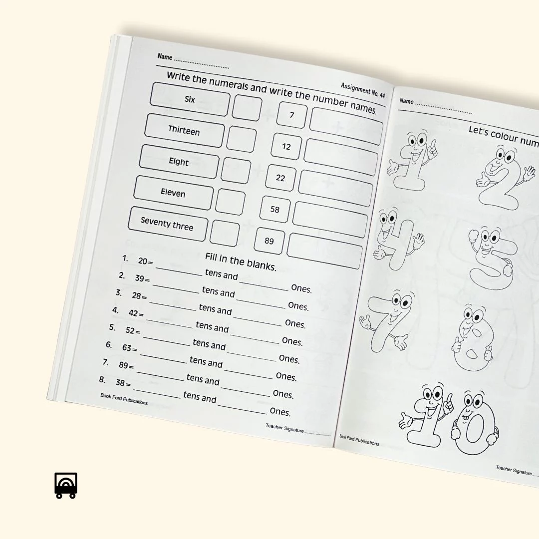 Young Minds Practice Workbook – Math Activities for First Graders