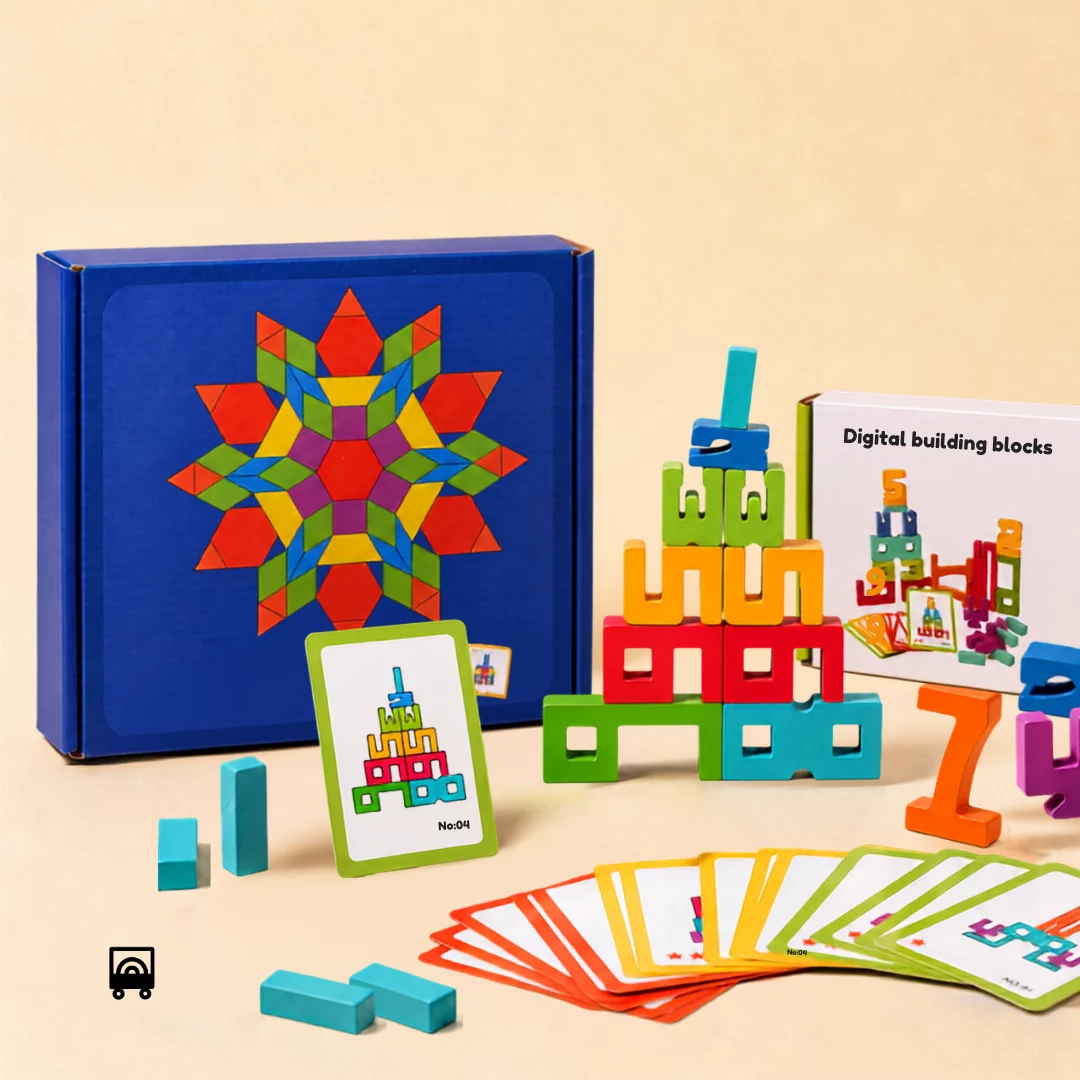 Brain Builder Kit for pattern, shape, & number skills